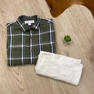 Men’s Shirt Jacket and Shirt (Large, Medium)